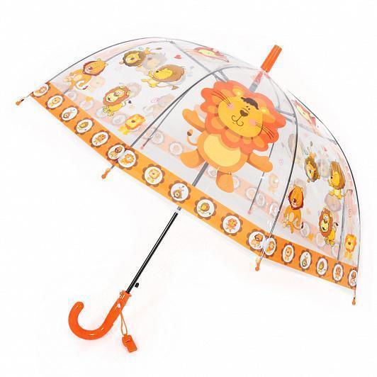 Зонтик прозрачный с львенком 058-58-2 50 см  в/п/Китай