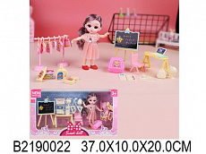 Набор мебели для кукол Школа с куклой CH20211-5A