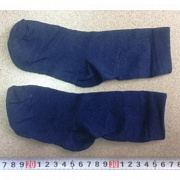 Носки детские,  2-3 года, (р. 23-25) длинные,цвет синий Уп. 3 шт. 