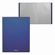 Папка файловая пластиковая ErichKrause® Matt Classic, c 10 карманами, A4, синий (в пакете по 4 шт.) 