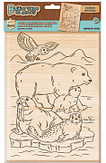 Выжигание. Доска для выжигания 1 шт "Жители Арктики" А4 (европодвес) арт.04951