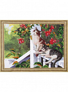 .Котята в саду - набор для вышивания бисером/Польша VS022