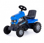 Каталка-трактор с педалями "Turbo" 82х49х66 (синяя)/Полесье