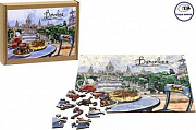 Пазл деревянный фигурный "Барселона" из серии "Гастрономическое путешествие", 101 деталь