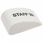 Ластик STAFF College, 38*22*16 мм, в форме капли, цвет белый, термопластичная резина, 228070 1/36