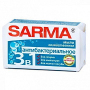 Мыло хозяйственное Сарма 140г Антибакт. эффект (НК) 1/48