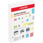 Бумага для офисной техники "deVENTE" A5 500 л, 80 г/м², белизна 96%, в полипропиленовом пакете с кле