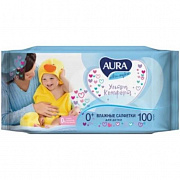 Влажные салфетки для детей AURA ULTRA COMFORT 100шт 1/12
