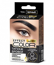 Стойкая крем-краска «Татуаж бровей» серии Effect Color Тон Черный(РС) 1/24