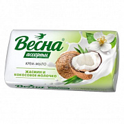 Мыло туалетное ВЕСНА 90гр Ассорти Жасмин и кокос молочко 1/6 (72) (Самара) 
