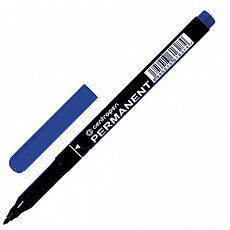 Уп. 12 шт. Маркер перманентный CENTROPEN 2536, СИНИЙ, трехгранная форма захвата, круглый, 1 мм, ш/к 