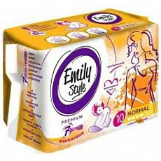 Прокладки критика анионовые Emily STYLE PREMIUM NORMAL 10шт УЛЬТРАТОНКИЕ, с бортиками 1/24