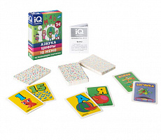 Игра детская настольная "IQ-карточки. Азбука, Цифры, IQ Мемо"