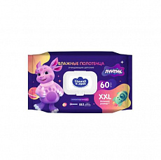 Влажные салфетки для детей  СОЛНЦЕ И ЛУНА 0+ ЛУНТИК  standard-pack 60шт КК 1/12