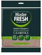 Master FRESH МИКРОФИБРА универсальная салфетка для уборки 30*30 см МОККО, 1 шт. (К)