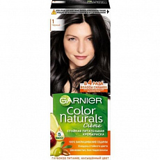 .УЦЕНКА!!!Крем-краска для волос Garnier Color Naturals, тон 1, Черный 1/12
