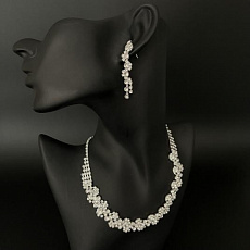 Комплект "Классика" 2 предмета: серьги, колье, арт.DHD20787, 32-587