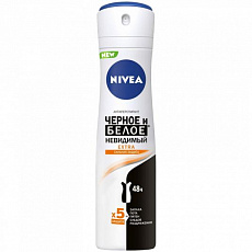 Дезодорант спрей Nivea Extra Черное и белое 150 мл. 1/6