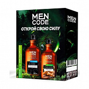 Подарочный набор MEN CODE Открой свою силу: Крем-гель для душа DEEP CLEANING 300 мл + Шампунь для во