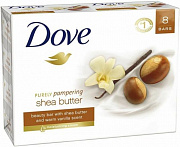 Мыло туалетное DOVE 135 гр. Pampering (Масло ши и пряная ваниль) 1/48