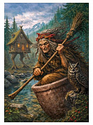 500 эл. ПАЗЛЫ . СКАЗКИ. БАБА-ЯГА (Арт. Ф500-9620)/Рыжий кот