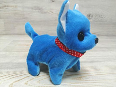 Игрушка изображающая животное (собака) синяя, ходит, лает, т.м.HUADA TOYS, арт.25-508