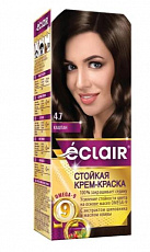 Стойкая крем-краска д/волос, ECLAIR тон 4.7 Каштан 1/12 Оливия