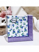 Салфетки 1сл 40л 24*24 Desna Design Фиалки,57461*32