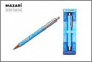Ручка шариковая автоматическая TO SPARKLE-3, СИНЯЯ, пулевидный пиш.узел 1.0 мм, корпус металлический
