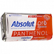 Мыло туалетное АБСОЛЮТ 90г PRO Серебро+пантенол 1/72