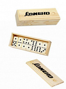 Домино пластиковое (18.5х6х4.2 см) в деревянной. коробке (Арт. AN02566)/Рыжий кот 14+