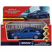 Машина металл BMW 5-ER SEDAN M-SPORT 12 см, двери, багаж, син, кор. Технопарк в кор.2*36шт
