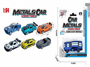 Машинка инерционная"Гоночный автомобиль-3"(7,5 см,металл,1:64,6 видов микс,в блистере)(Арт. 2103190)