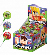 КРАФТЕРЫ ЮНИ, ТУМКА, ВЛАДУС И ЛЕНЯ Карамель на палочке 1/100, 11г.КФД