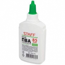 Клей ПВА  85 г STAFF 85 г, с дозатором, 225175/1/50/