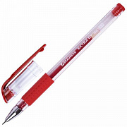 Уп. 12 шт. Ручка гелевая с грипом BRAUBERG "EXTRA GT NEEDLE", КРАСНАЯ, игол.узел 0,7 мм, линия 0,35 