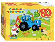Пазл mini 80 эл. "Синий трактор" (Биг Папа)/Степ Пазл