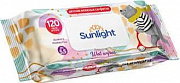Влажные салфетки SUNLIGHT 120шт Standard Мишка (с клапаном)/16 Оливия