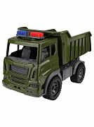 Машинка Самосвал "Мирослав" Военный с мигалками 41 см  (арт. И-0996)/Рыжий кот