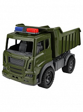 Машинка Самосвал "Мирослав" Военный с мигалками 41 см  (арт. И-0996)/Рыжий кот