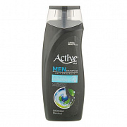 Шампунь мужской ACTIVE против перхоти CARE & BEAUTY. С климбазолом и ментолом, 350 мл 1/12