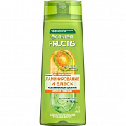 Шампунь GARNIER FRUCTIS Ламинирование и Блеск (д/непослушных и тусклых) 400мл 1/12