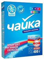 Стиральный порошок Чайка автомат д/цветного  белья Зимняя свежесть 400 гр 1/18