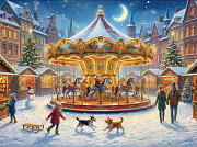 1000 эл.TOPpuzzle. ПАЗЛЫ . НОВОГОДНЯЯ ЯРМАРКА (Арт. Х1000-7015)/Рыжий кот