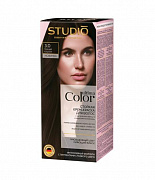 Стойкая крем-краска для волос Ultima Color Студио Профешнл 3.0 темный каштан, 50/50 