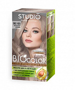 Стойкая крем краска для волос Biocolor 90.105 Пепельный блондин, 50/50/15 мл 1/12 