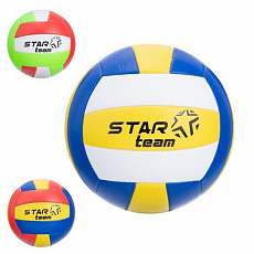 Мяч волейбольный "STARTeam" PU, двухслойный, вес 260 гр, 3 цвета в ассорт.диаметр 21 см, в/п 21*14*5