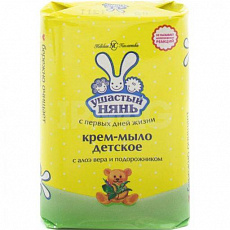 Мыло туалетное крем детское Ушастый Нянь Алоэ 90 г (НК) 1/72