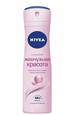 Дезодорант спрей Nivea Жемчужная красота 150мл.1/6
