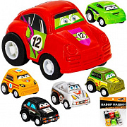 Набор машин Young Racer 2805-6YS Легковые машины в пак.